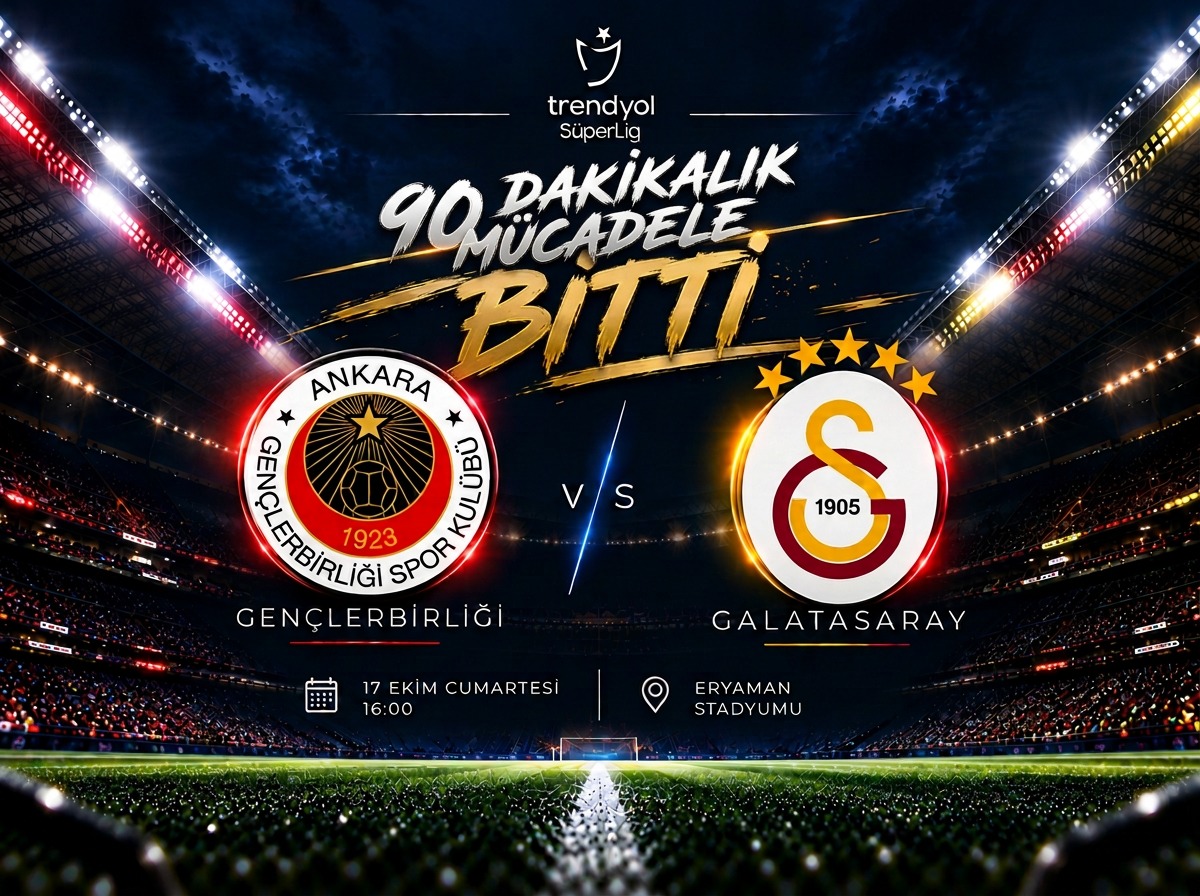 Gençlerbirliği-Galatasaray karşılaşması sona erdi