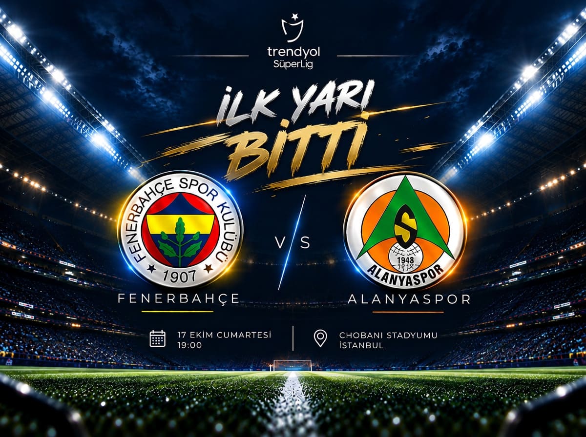 Fenerbahçe'de ilk yarı sona erdi! Penaltı kaçtı, Lukaku sahneye çıktı