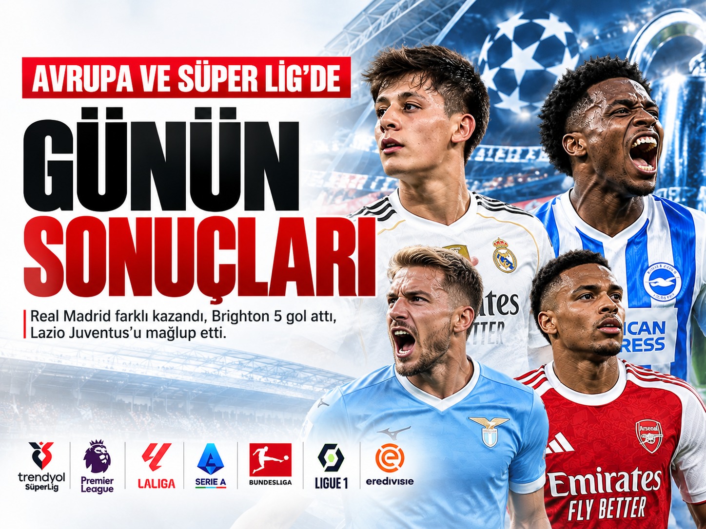 Dün Gece Hangi Takımlar Kazandı? Arda Güler'in Golü ve Avrupa'da Şaşırtan Maç Sonuçları!