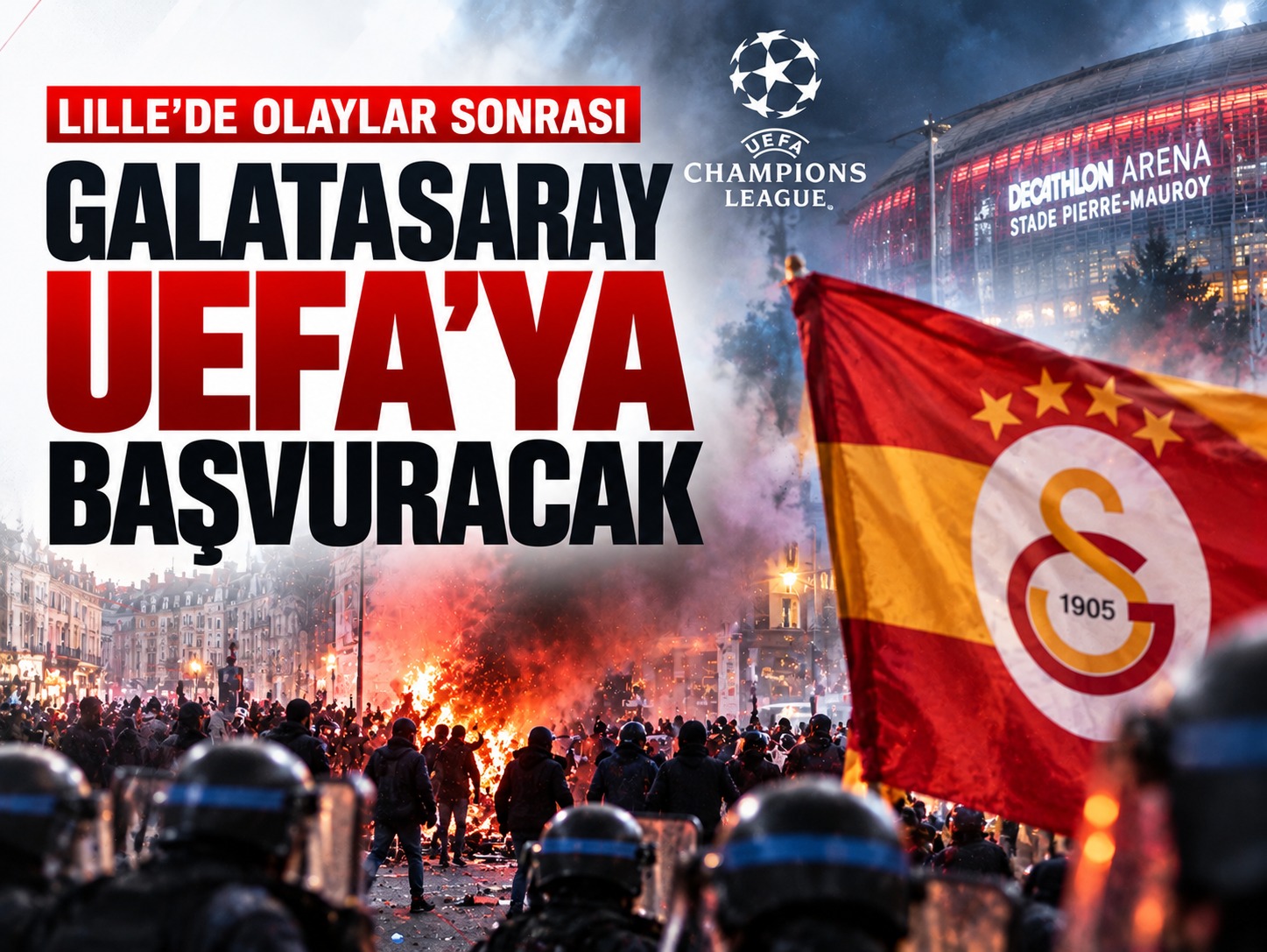 Lille-Galatasaray maçı öncesi Fransa'da alarm! Yönetim harekete geçiyor