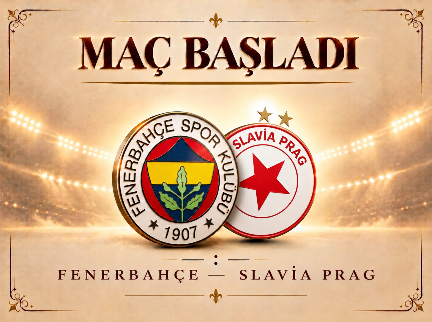 Fenerbahçe üç puan için Slavia Prag karşısında