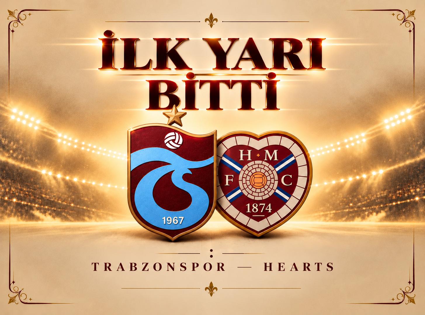 Trabzonspor ilk yarıda avantajı kaptı