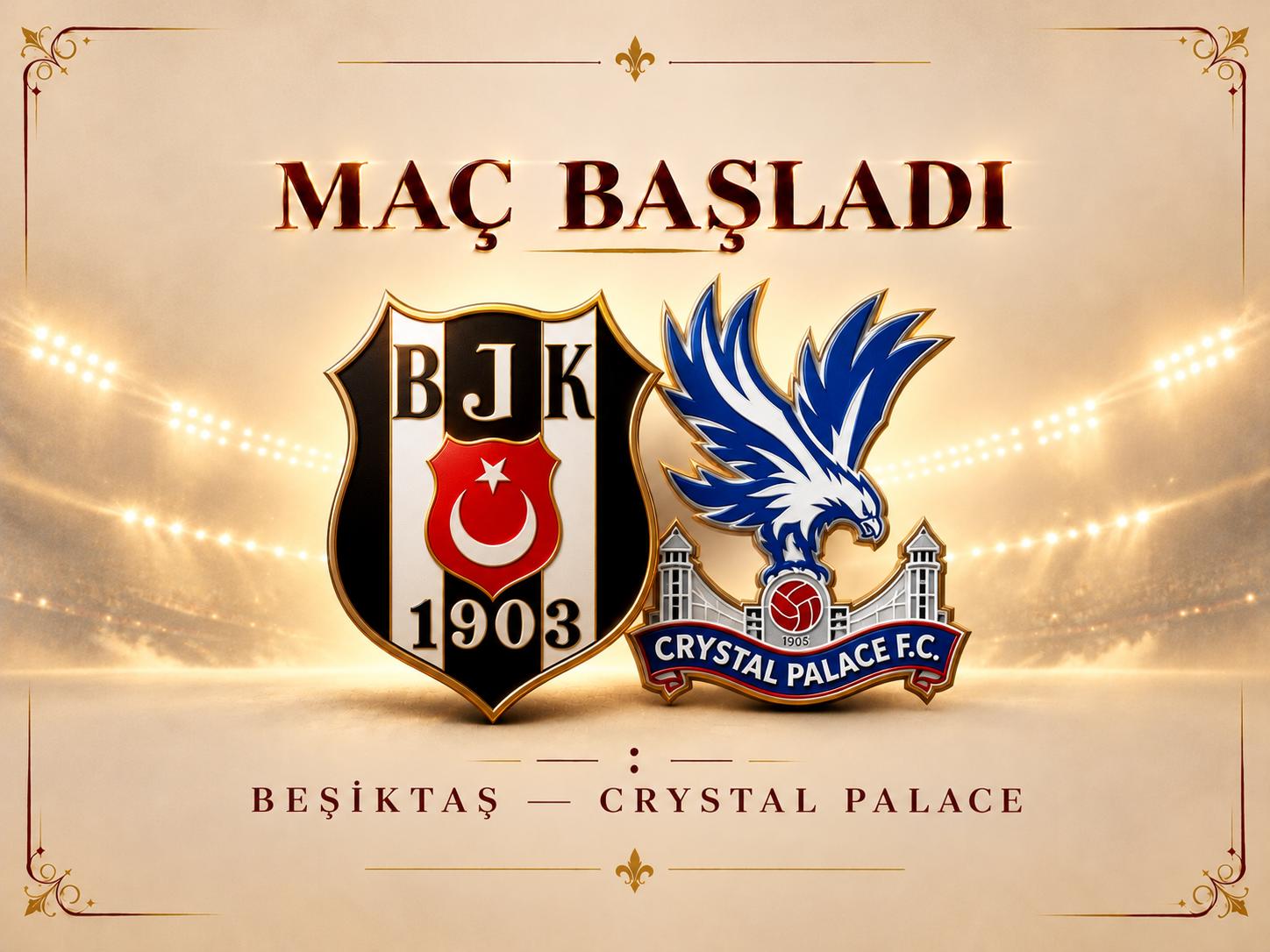 Beşiktaş’ın Avrupa gecesinde ilk düdük çaldı