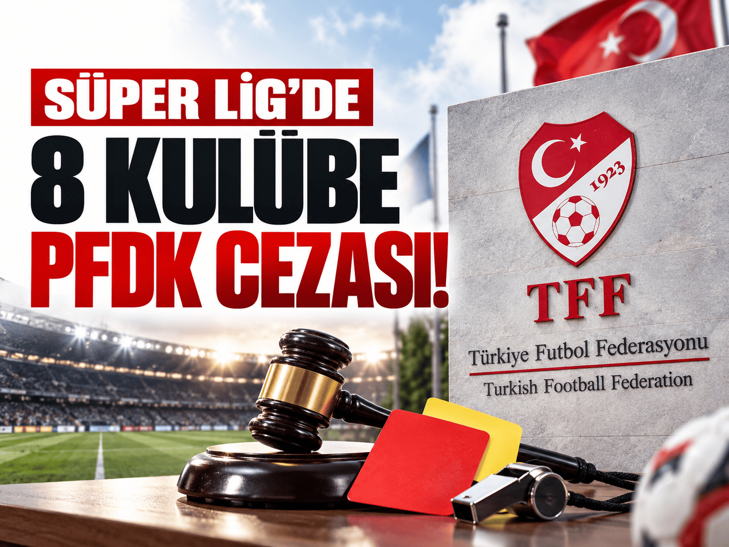 Süper Lig’de 8 kulübe PFDK cezası!