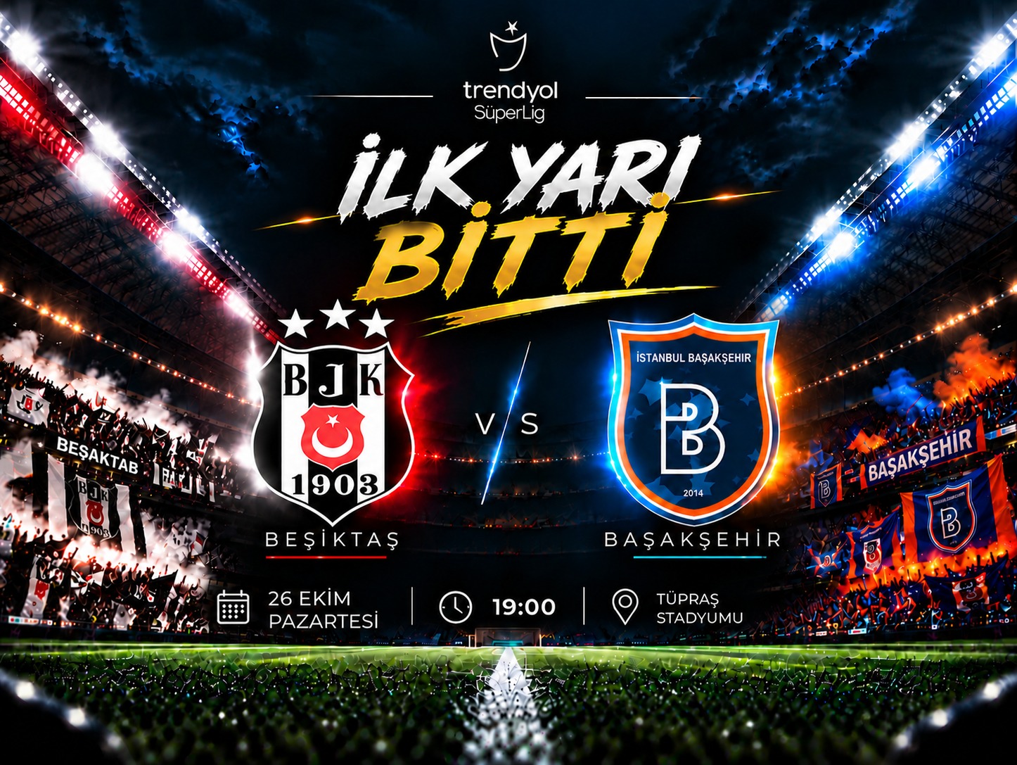 Dolmabahçe'de sessiz ilk yarı! Beşiktaş golü bulamadı