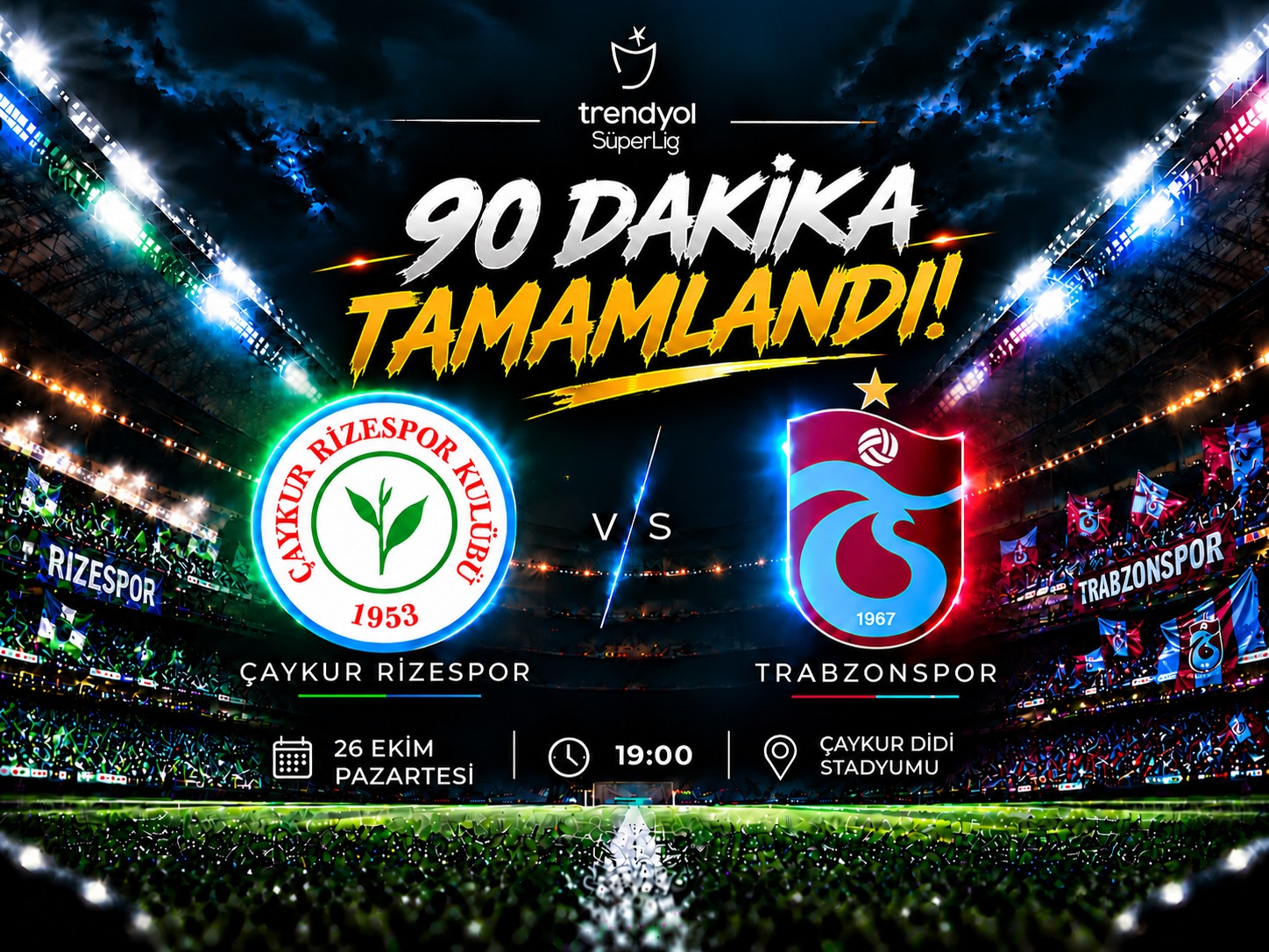 Karadeniz derbisinde 7 gollü düello! Trabzonspor 2-0'dan döndü