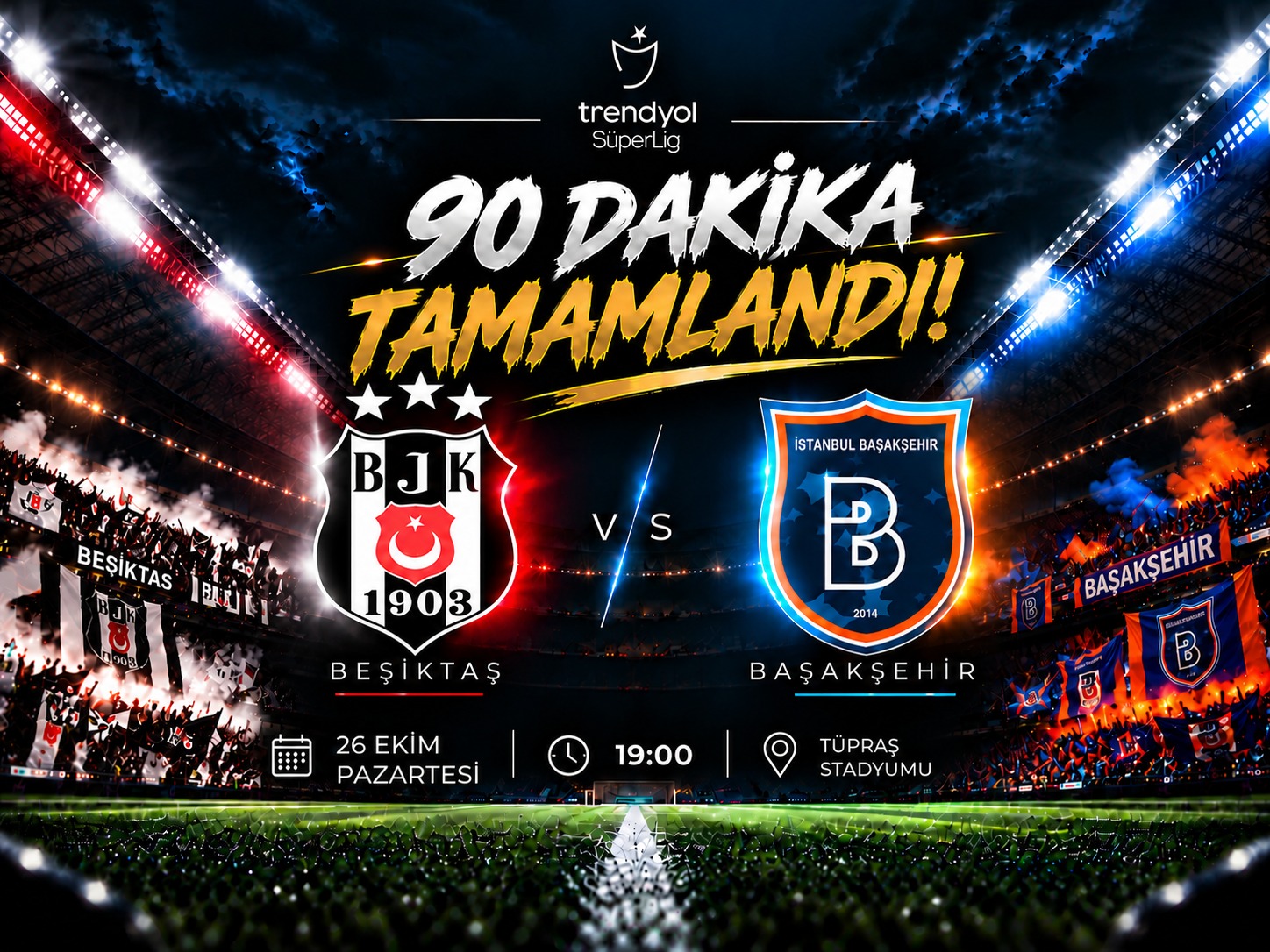 Beşiktaş ikinci yarıda açıldı! Başakşehir'i devirdi