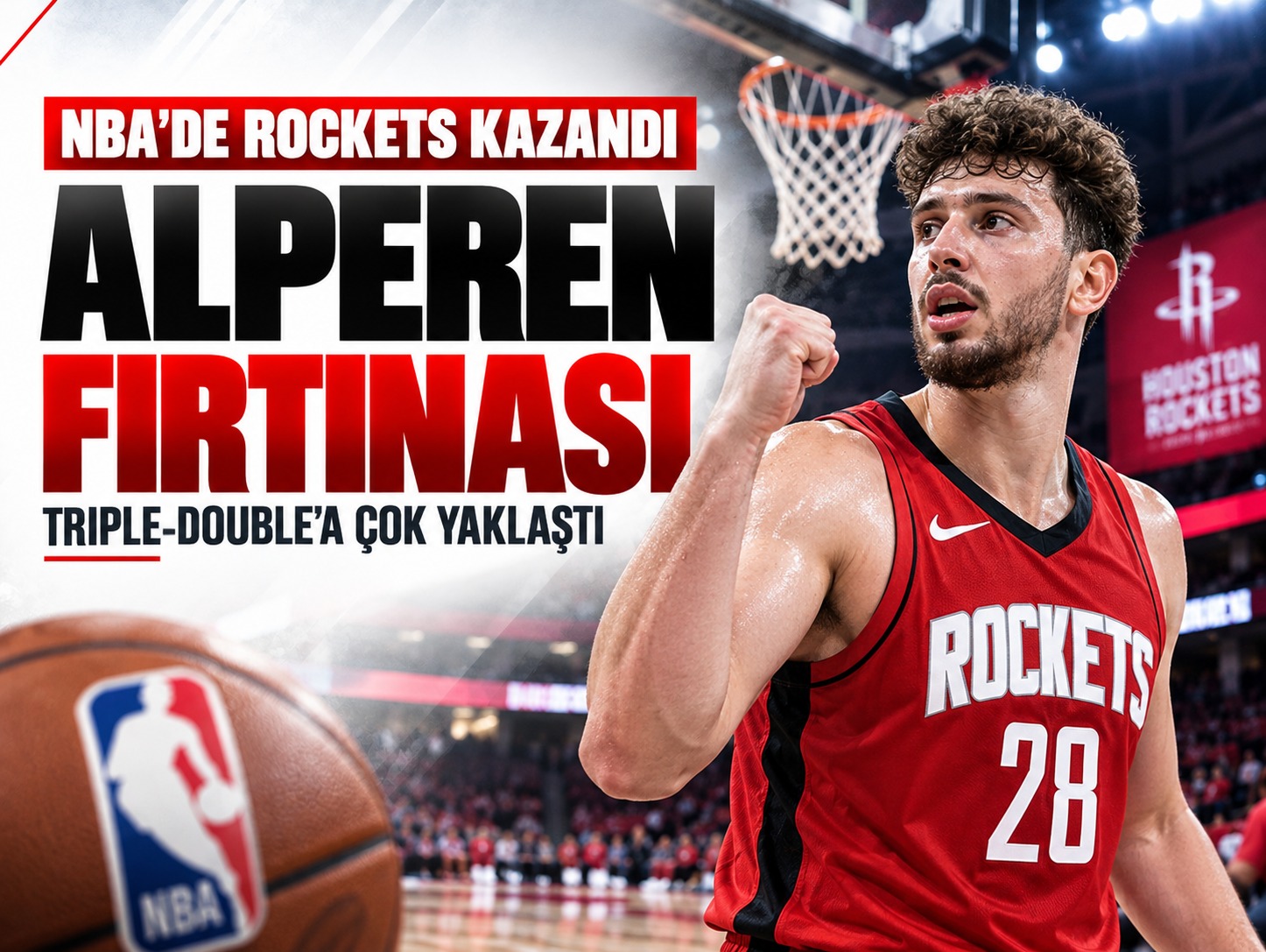 Houston kazandı, Alperen Şengün geceye damga vurdu